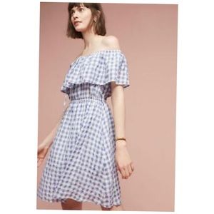 NWT Anthropologie off the shoulder dress SMALL